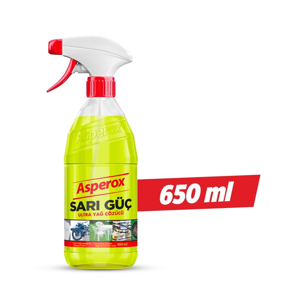 ASPEROX SARI GÜÇ ULTRA YAĞ ÇÖZÜCÜ 650ML