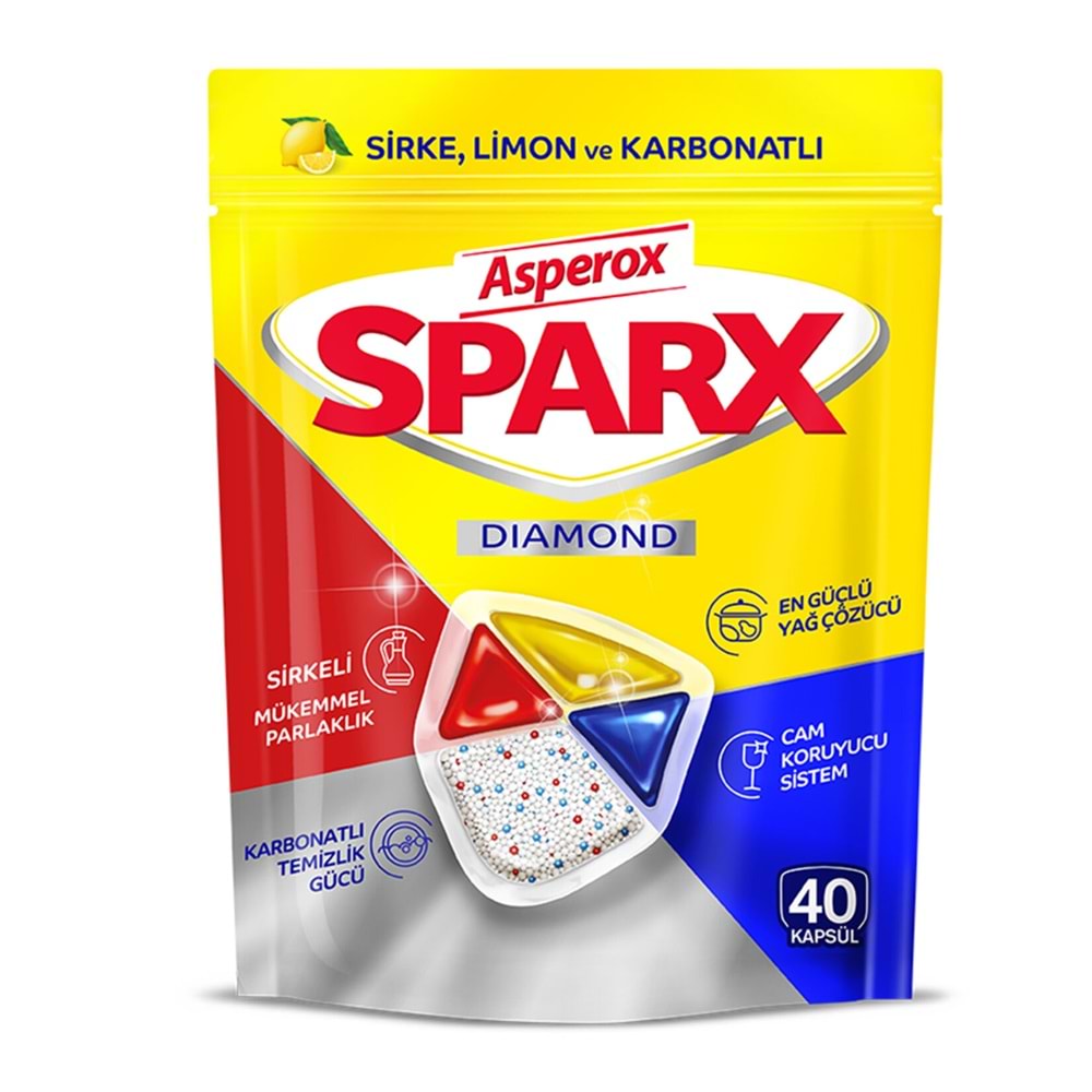 ASPEROX SPARX DİAMOND 40 ADET BULAŞIK KAPSÜLÜ