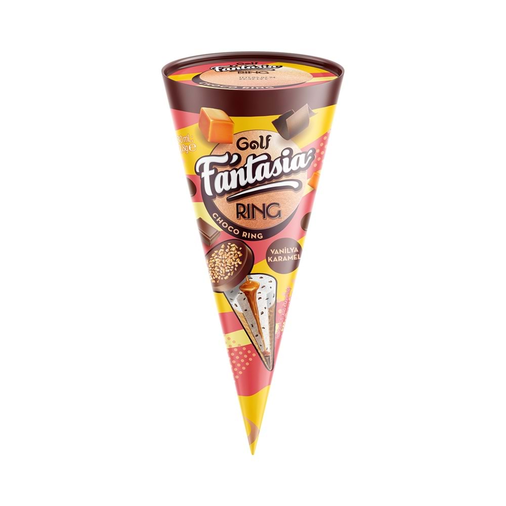 GOLF FANTASİA RING CHOCO RING VANİLYA KARAMEL 130ML