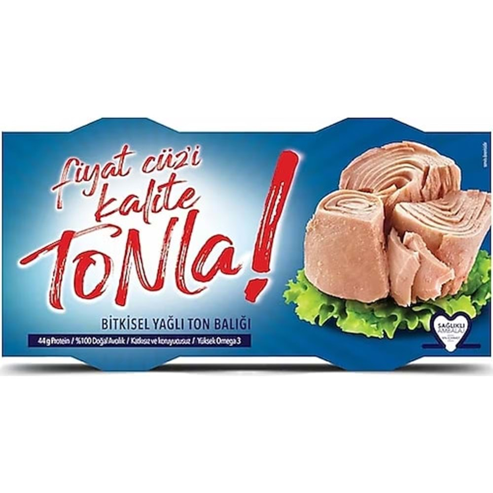 DARDANEL TONLA AYÇİCEK YAĞLI TON BALIĞI 98G X 2 = 150G