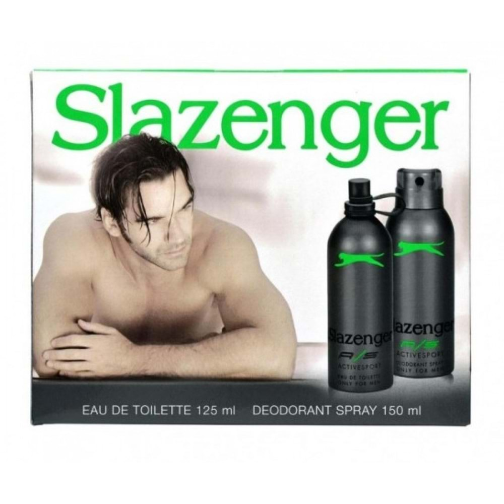 Slazenger Active Sport Yeşil Erkek Parfüm Edt 125 Ml + Deodorant 150 M