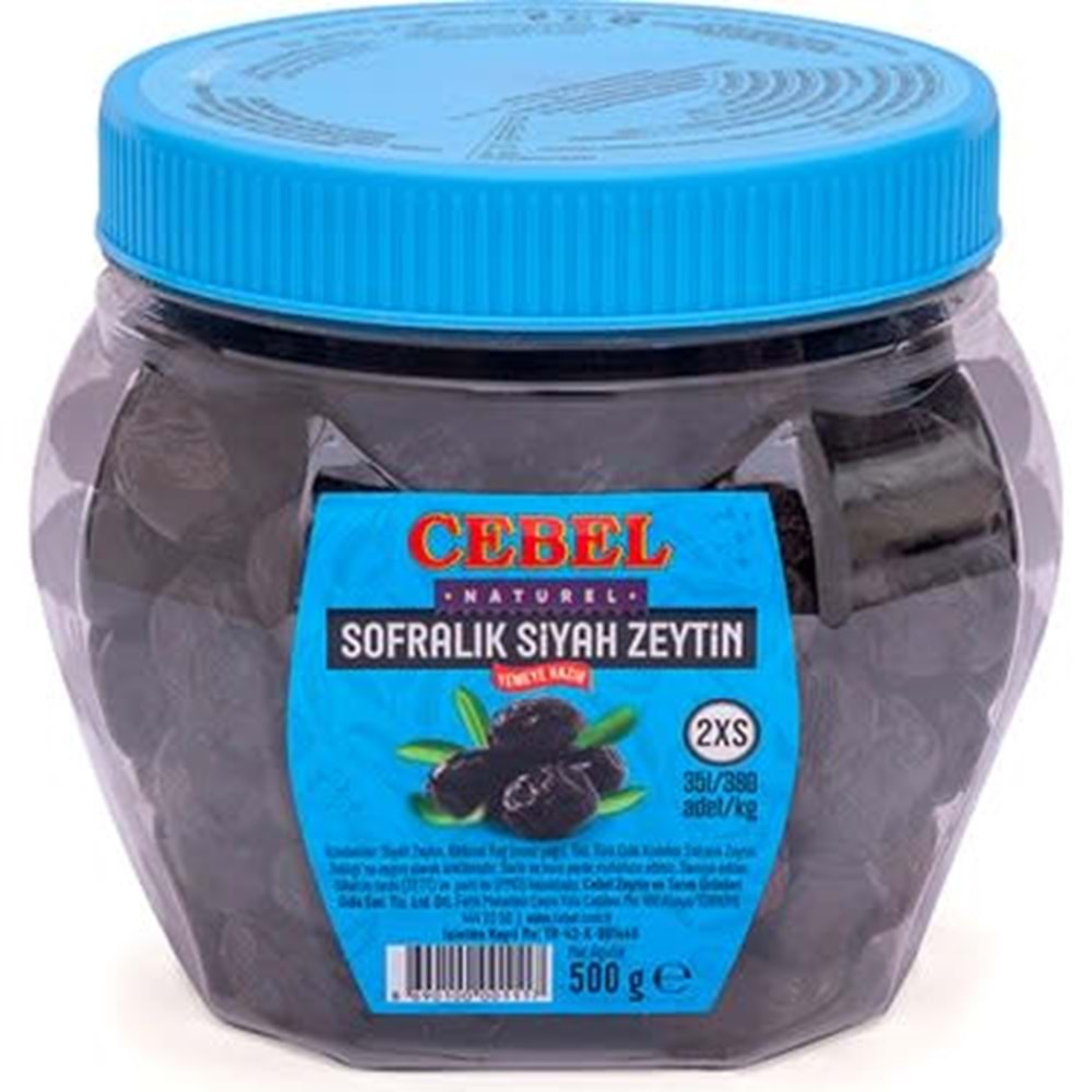 CEBEL SOFRALIK SİYAH ZEYTİN 500G