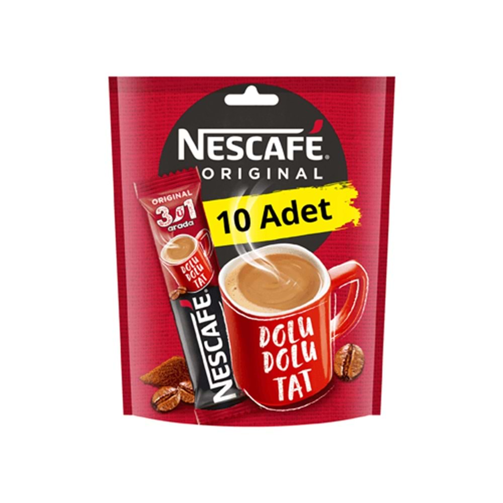 NESCAFE 3Ü1 ARADA ORGİNAL 10LU PAKET