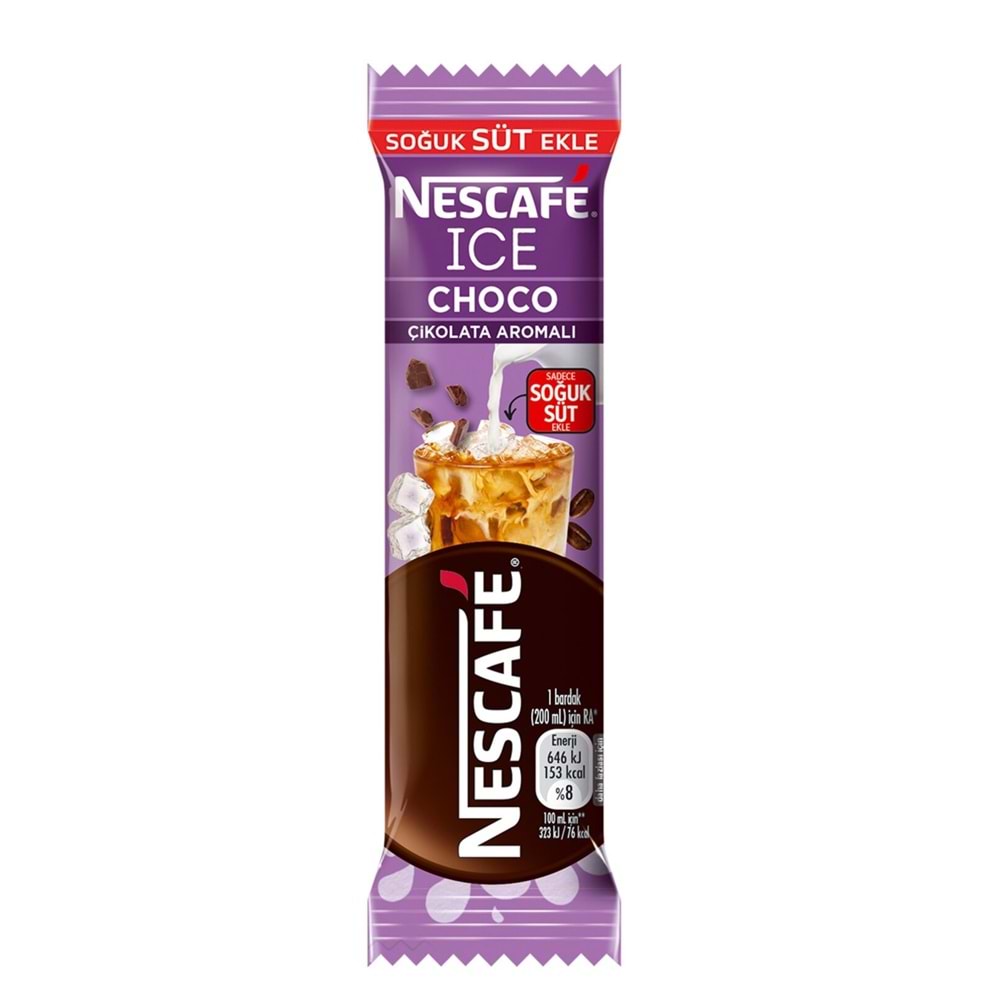 NESCAFE İCE CHOCO ÇİKOLATA AROMALI 10,6G