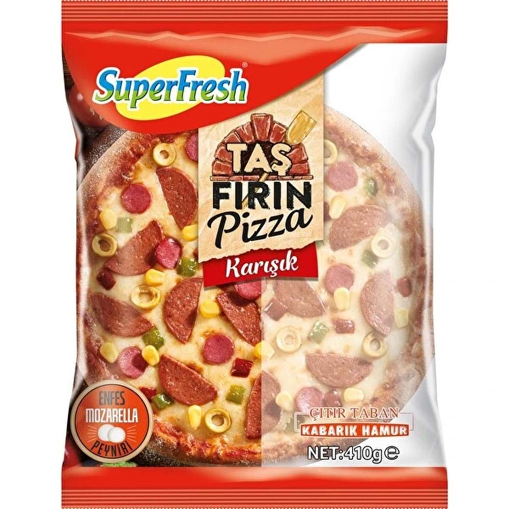 SUPERFRESH TAŞ FIRIN PİZZA KARIŞIK 410G