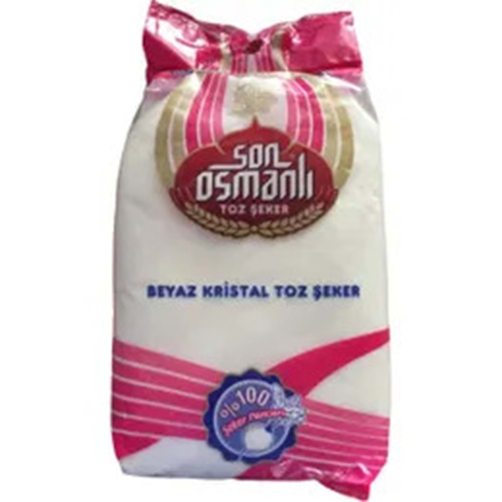 SON OSMANLI BEYAZ KRİSTAL TOZ ŞEKER 3000G