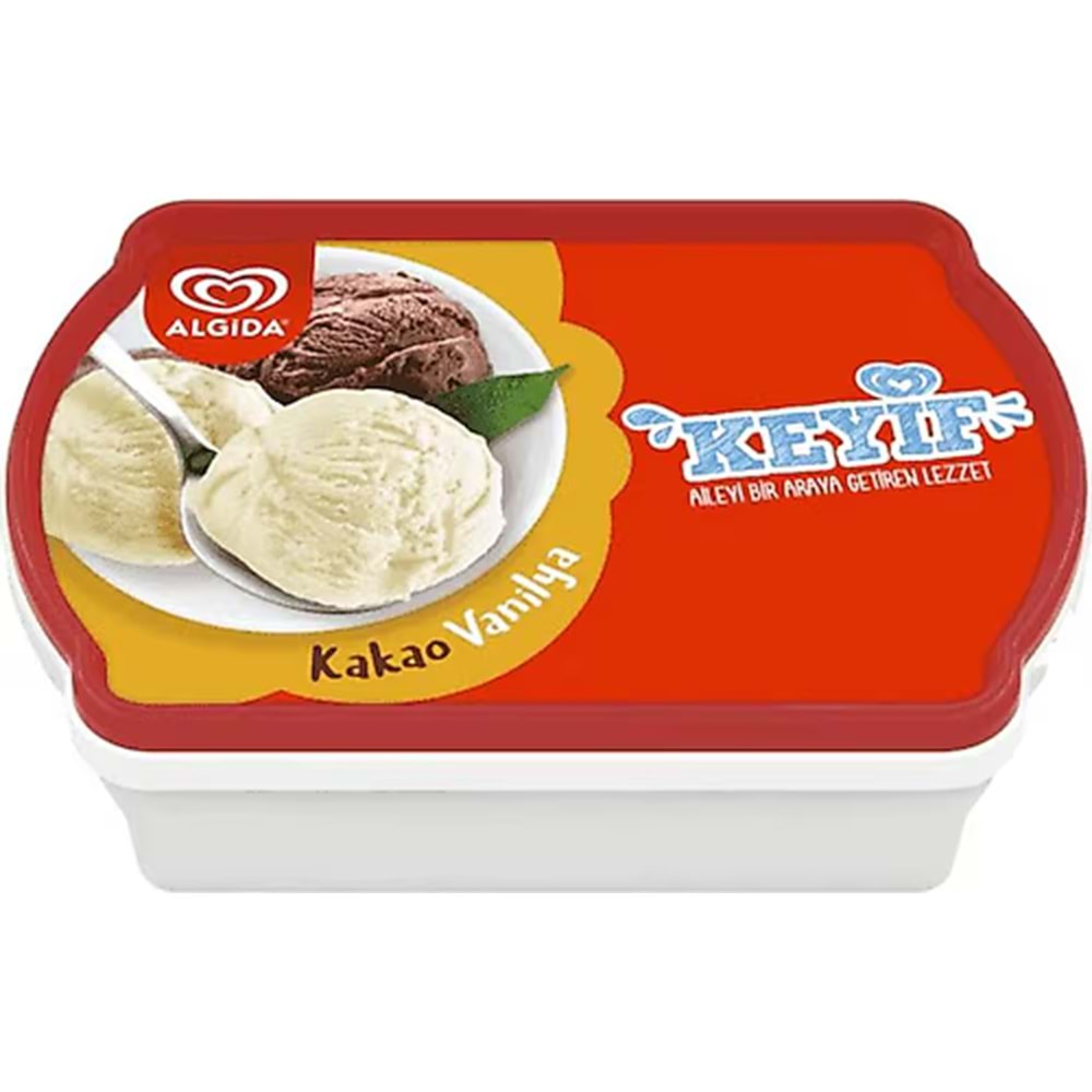 ALGİDA KEYİF KAKAO VANİLYA DONDURMA 1800ML