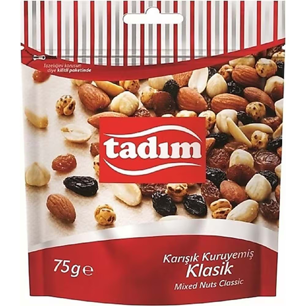 TADIM KARIŞIK KURUYEMİŞ KLASİK 75G