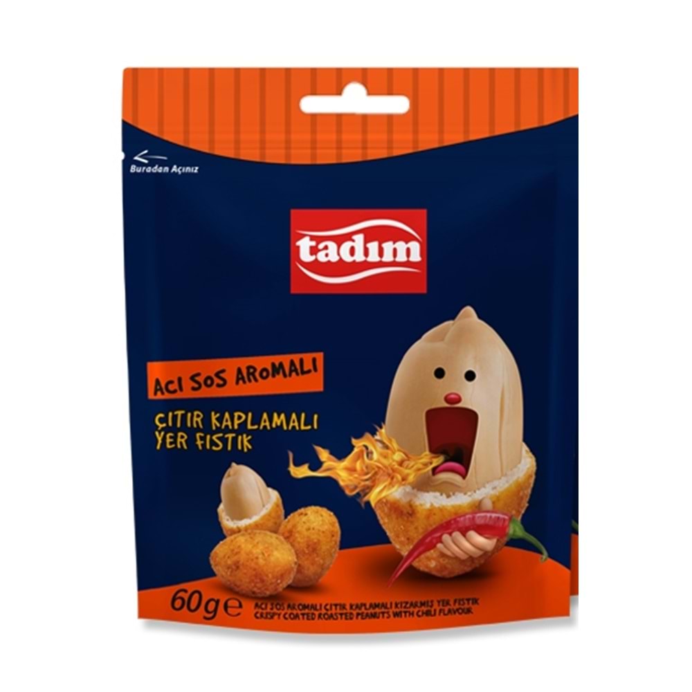 TADIM ACI SOS AROMALI ÇITIR KAPLAMALI YER FISTIK 60G