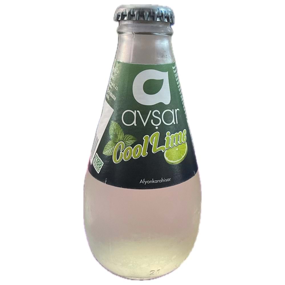 AVŞAR COOL LİME ÖZLÜ GAZLI İÇECEK 200ML