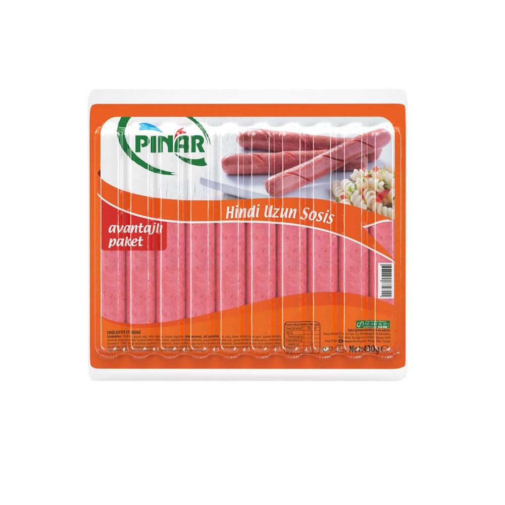 PINAR UZUN HİNDİ SOSİS 430G
