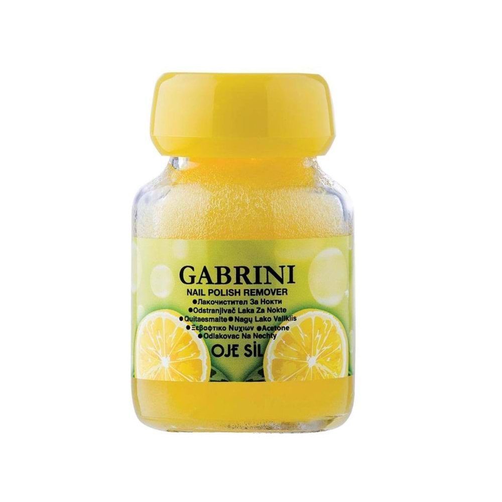 GABRİNİ CAM SÜNGERLİ OJE SİL 75ML LİMON