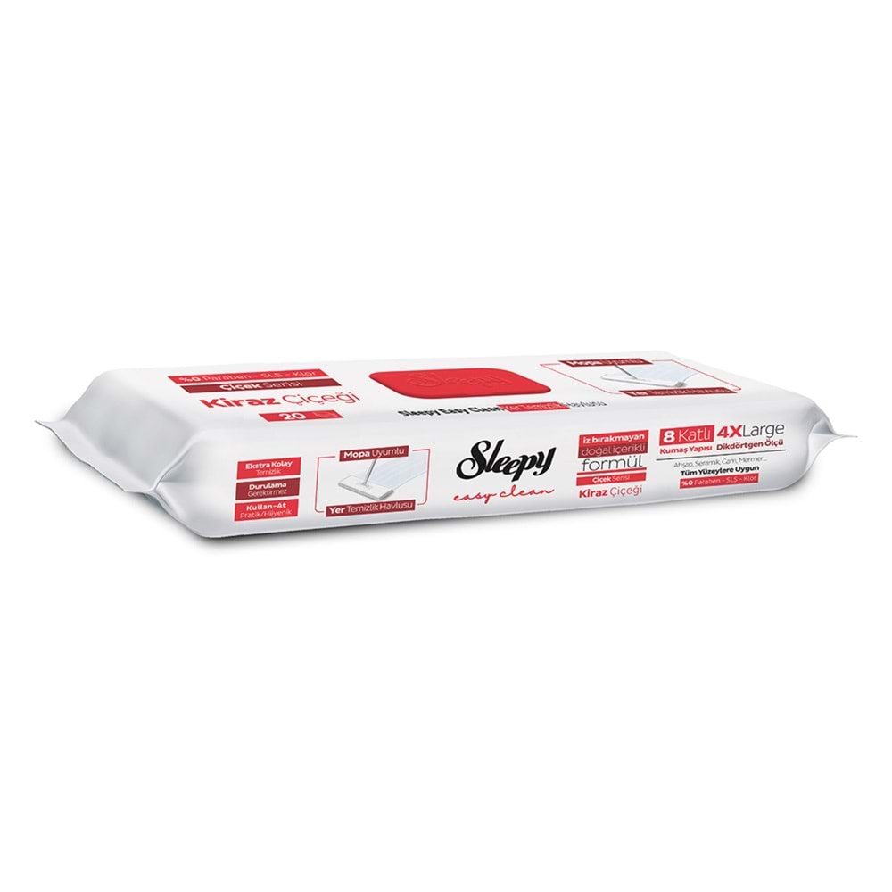 SLEEPY YER TEMİZLİK HAVLUSU KİRAZ ÇİÇEĞİ 20 ADET
