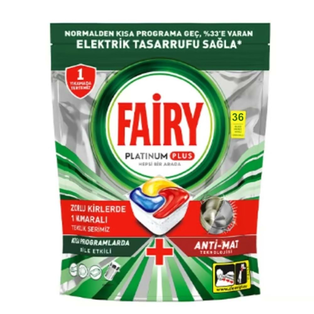 FAİRY PLATINUM PLUS HESPSİ BİR ARADA 36 ADET