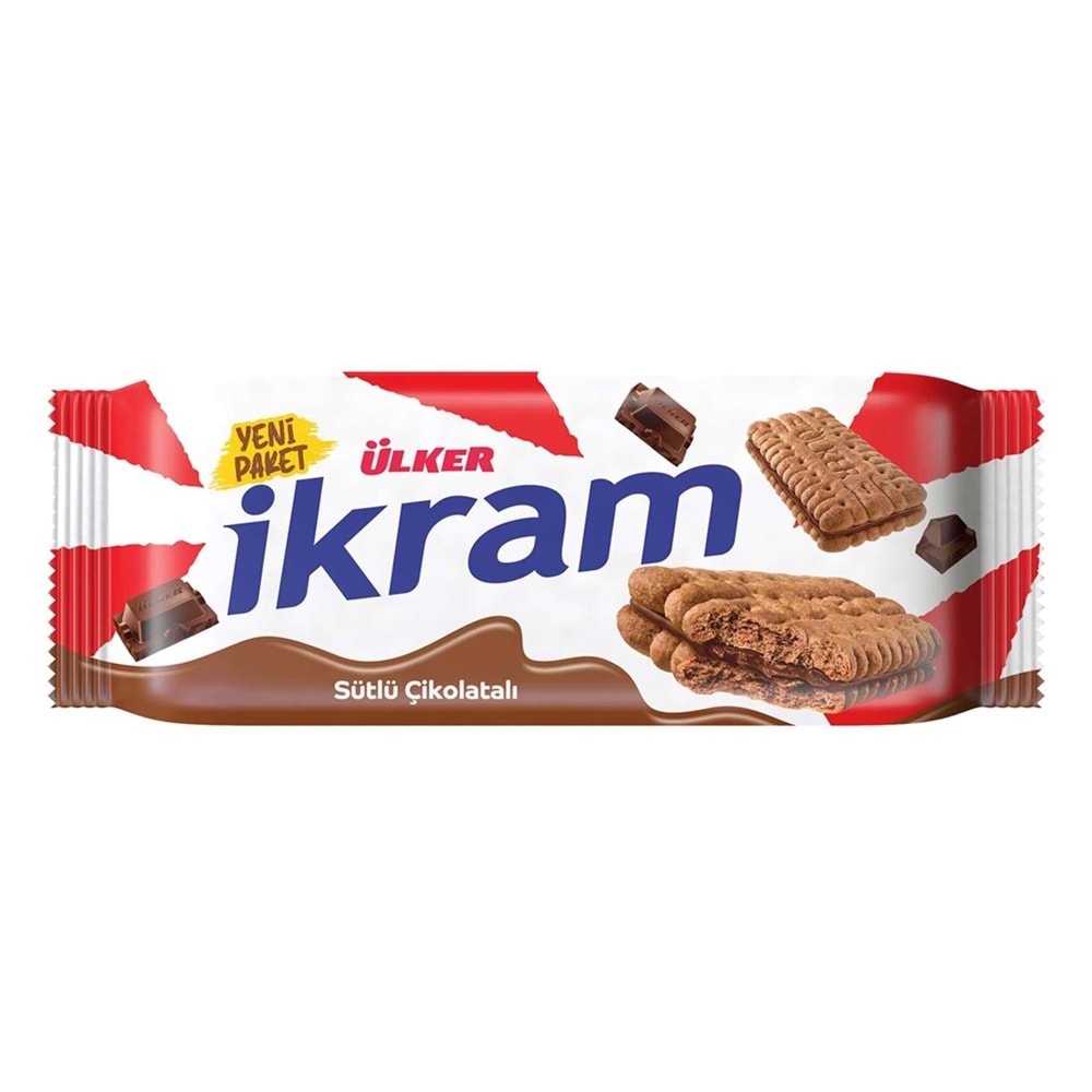 ÜLKER İKRAM ÇİKOLATALI BİSKÜVİ 84G