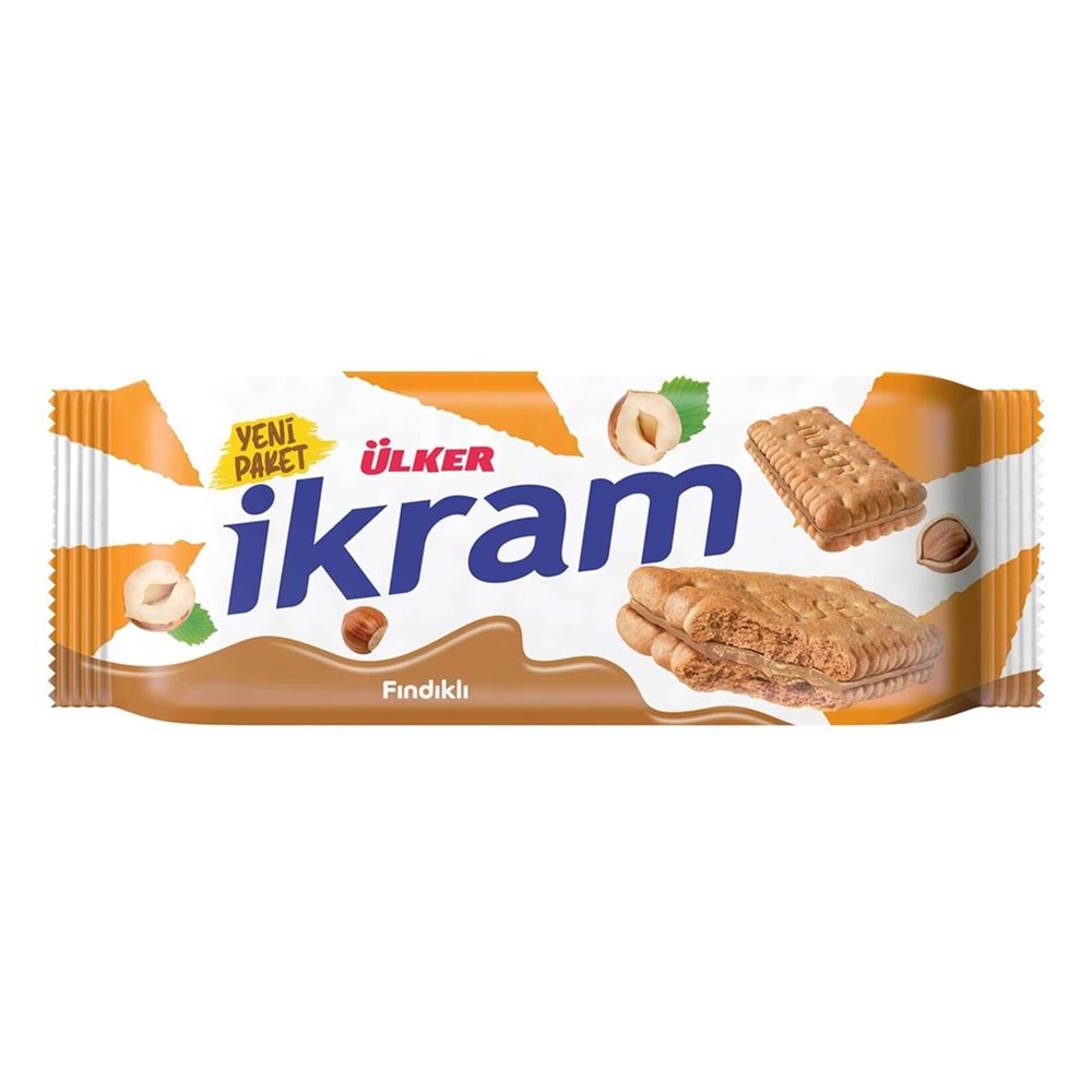 ÜLKER İKRAM FINDIK KREMALI BİSKÜVİ 84G