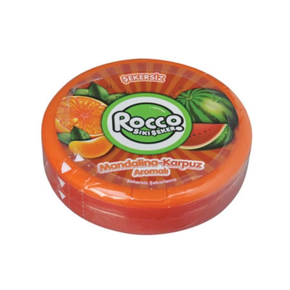 ROCCO SIKI ŞEKER MANDALİNA-KARPUZ AROMALI 12G