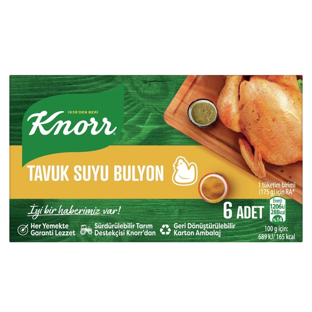 KNOR TAVUK SUYU 6 ADET 60G