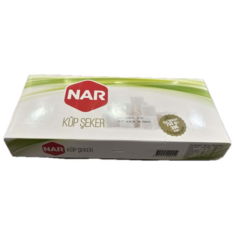 NAR KÜP ŞEKER 750G 396 ADET