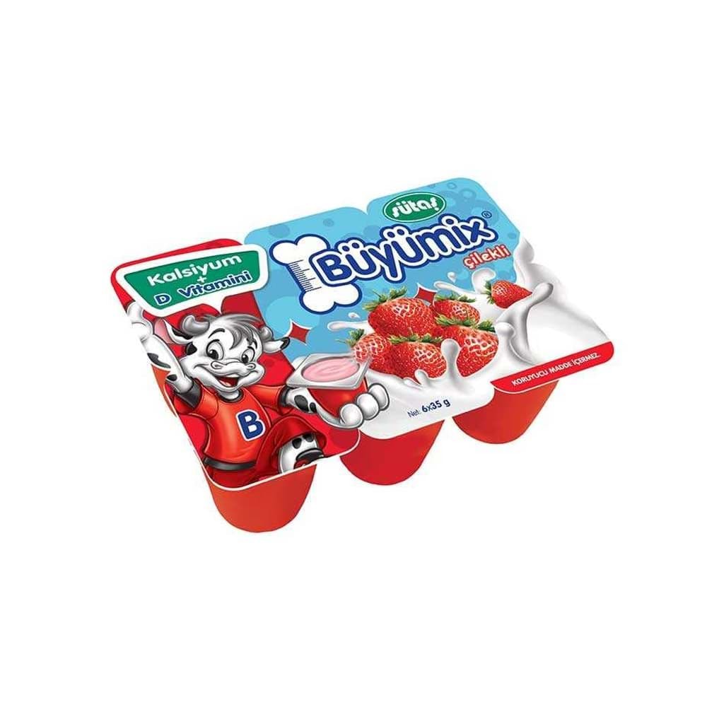 SÜTAŞ BÜYÜMİX ÇİLEKLİ 40GX6
