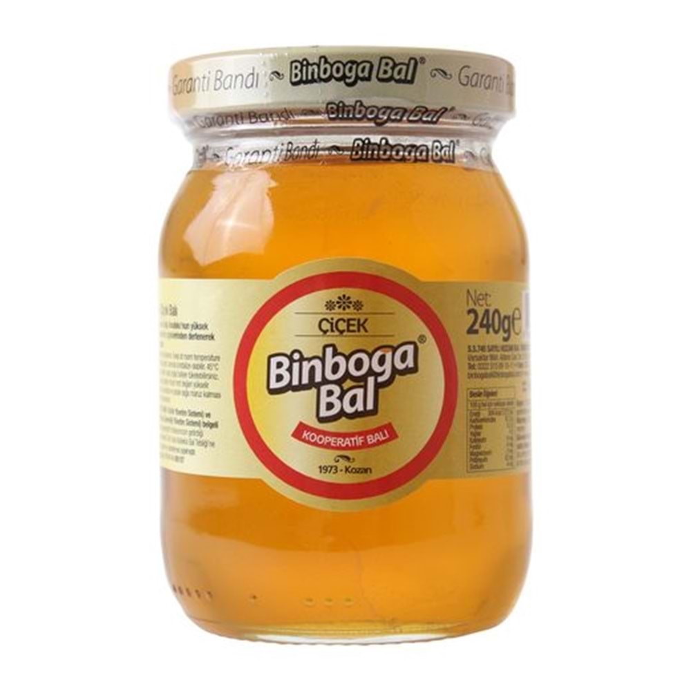 BİNBOGA ÇİCEK BALI 240Gr CAM KAVANOZ