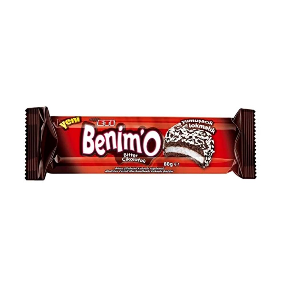 ETİ BENİMO BİTTER ÇİKOLATALI 80G