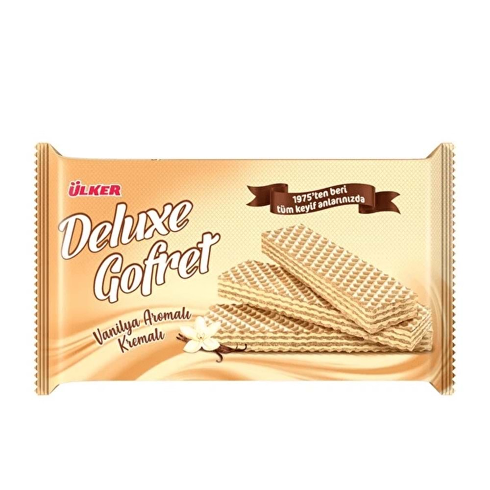 ÜLKER DELUXE GOFRET VANİLYA AROMALI 220G