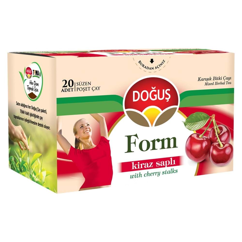 DOĞUŞ FORM KİRAZ SAPLI BİTKİ ÇAYI 20 ADET