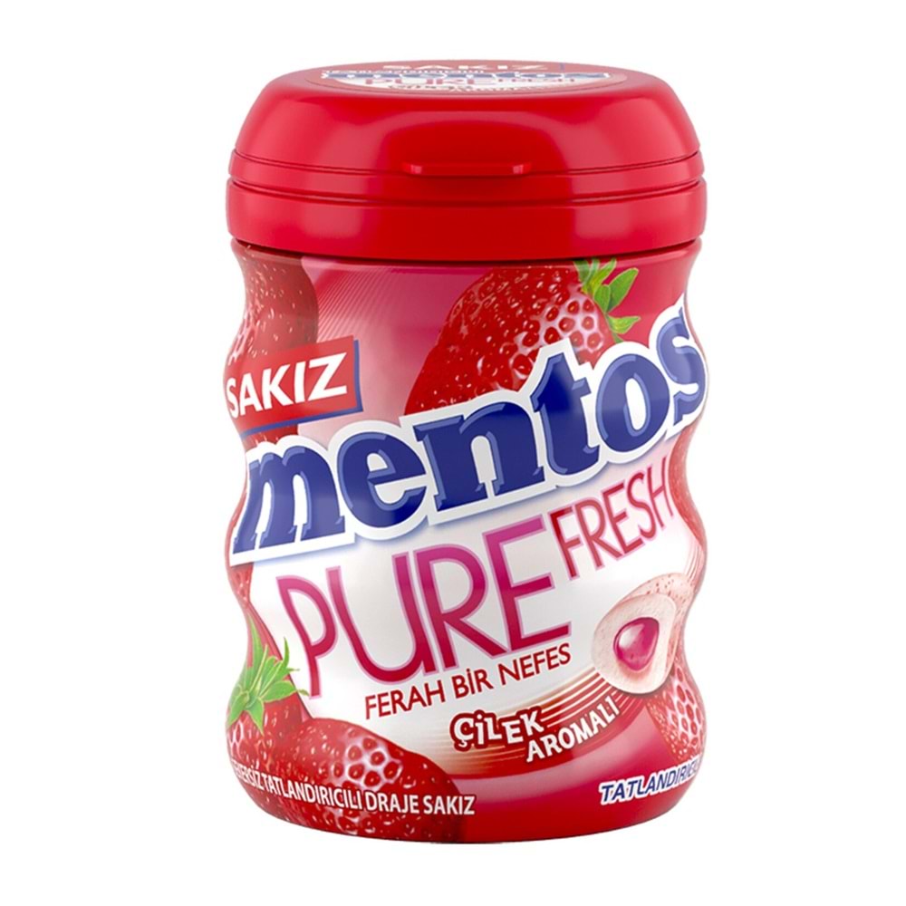 MENTOS PURE FRESH ÇİLEK AROMALI SAKIZ 60G