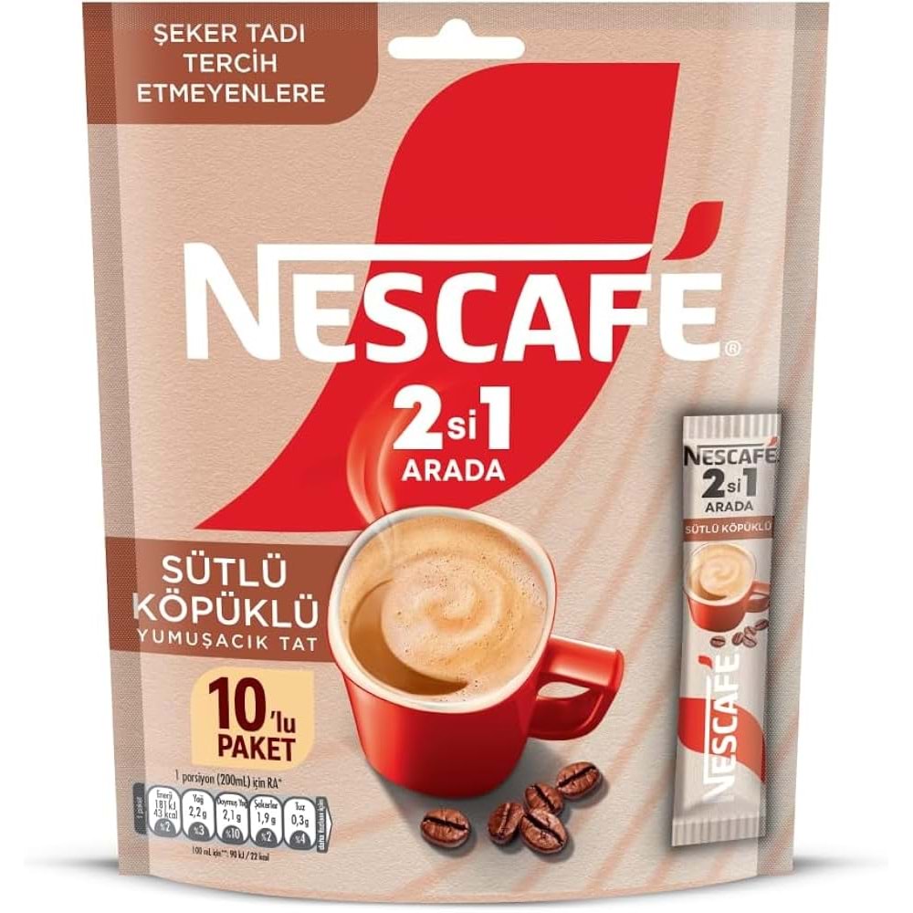 NESCAFE 2Sİ1 ARADA 10G 10LU PAKET