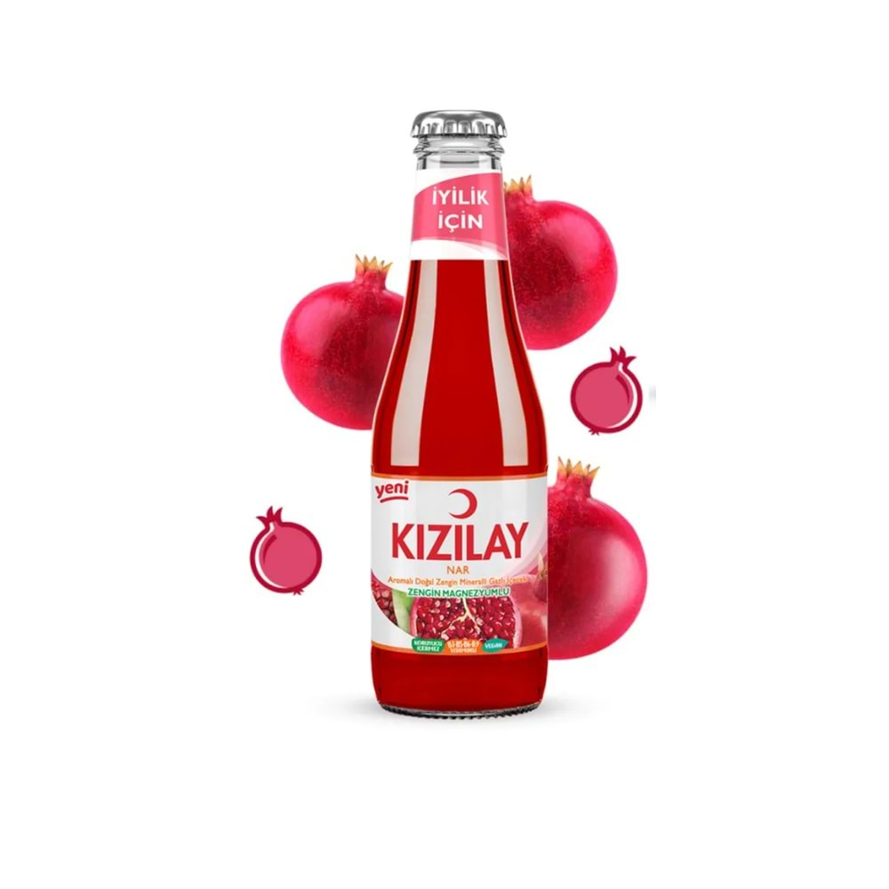 KIZILAY NAR AROMALI MADEN SUYU 200ML