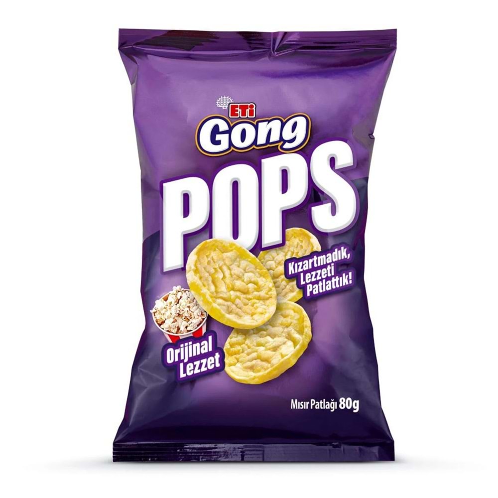 ETİ GONG POPS SADE 80G