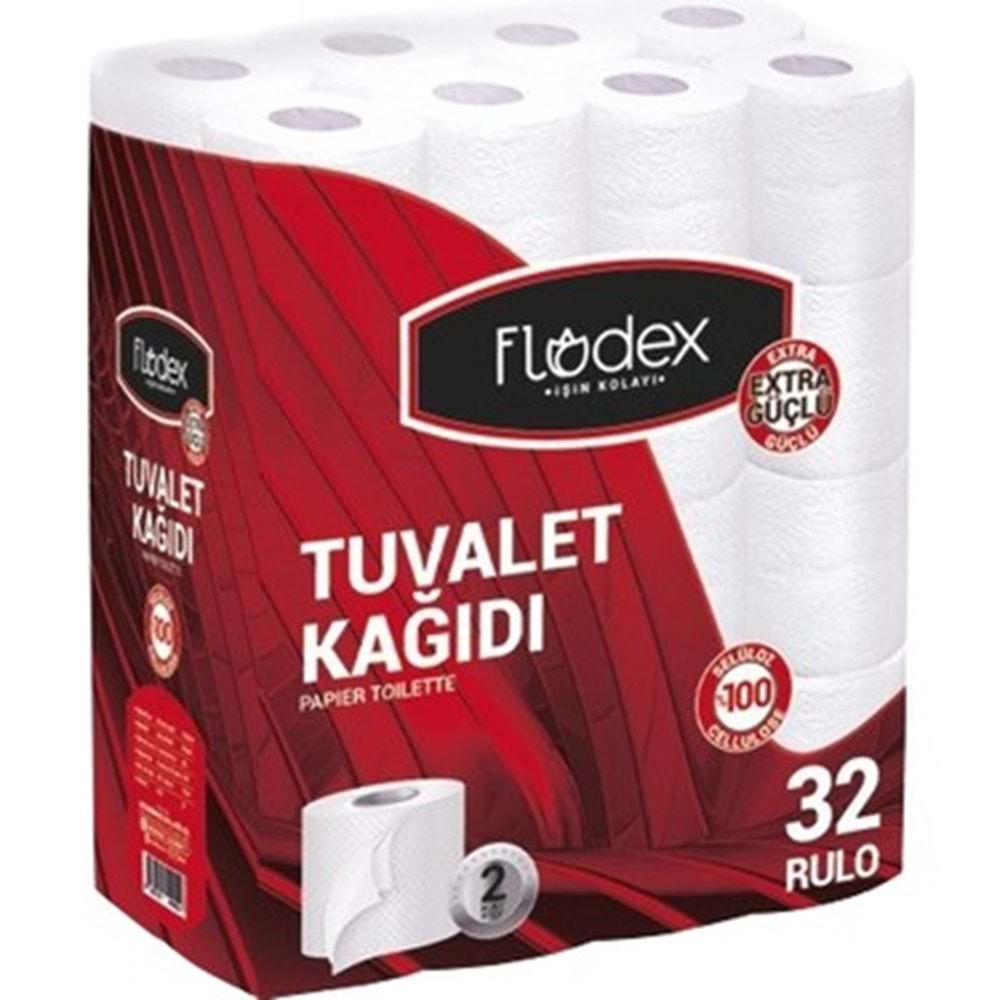 FLODEX 2 KATLI TUVALET KAĞIDI 32Lİ