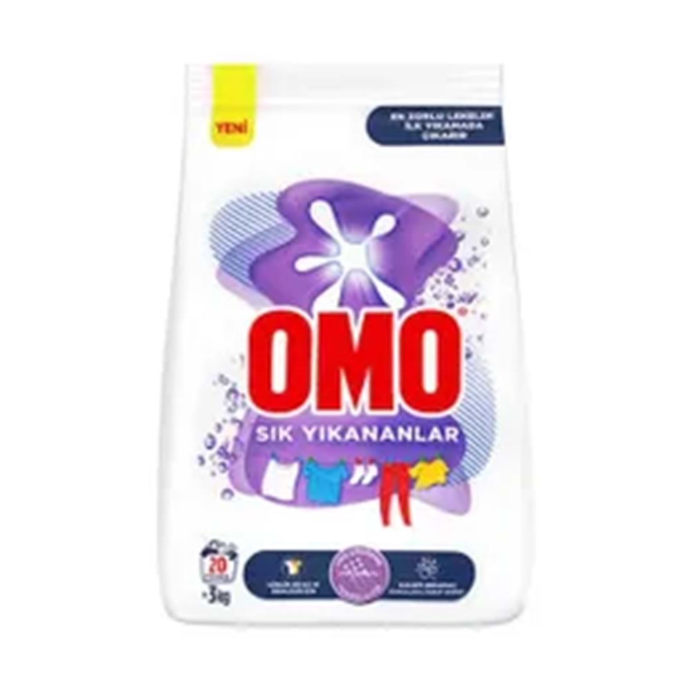 OMO SIK YIKAMA TÜM RENKLER 3 KG OMOMATİK