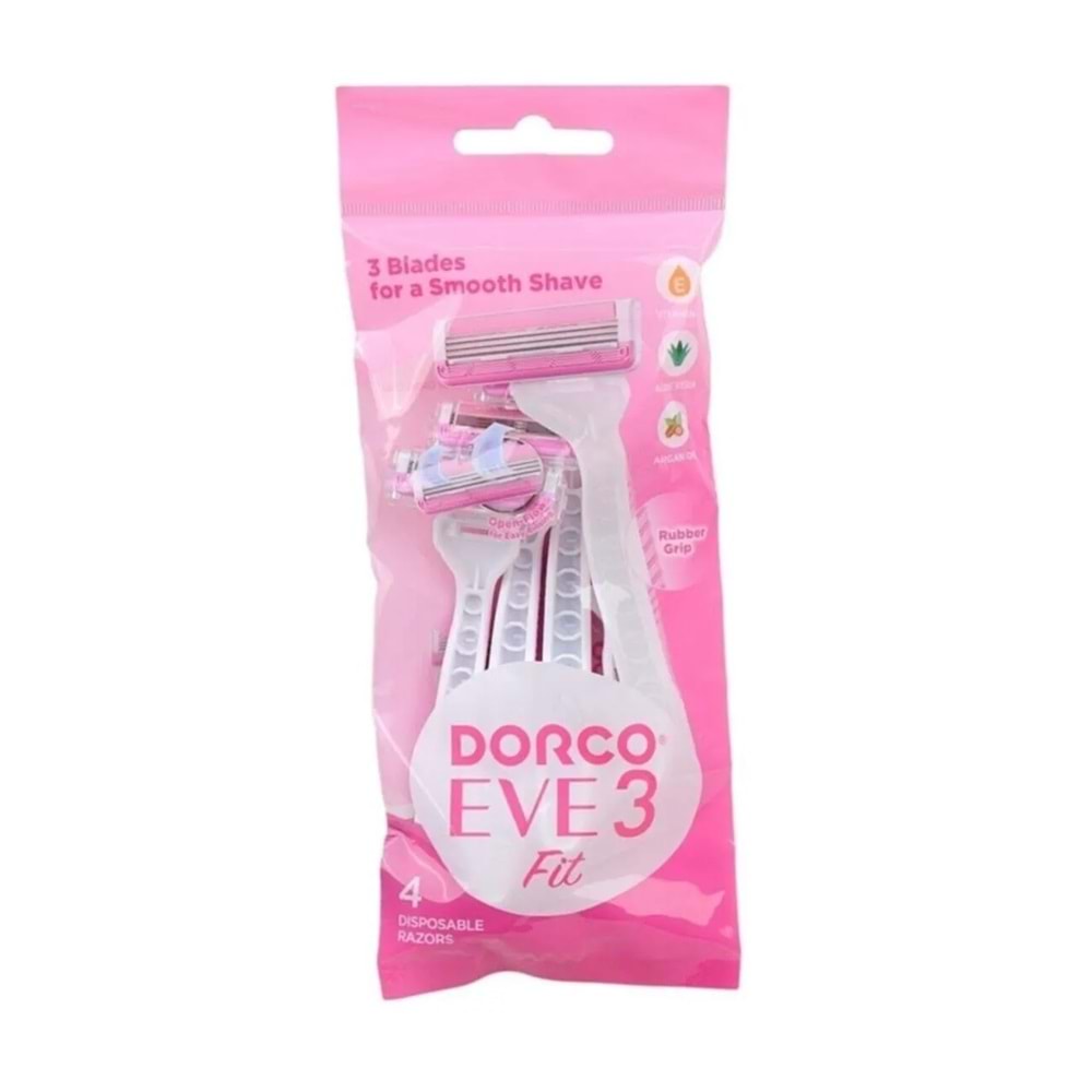 DORCO EVE 3 FİT TIRAŞ BIÇAĞI 4LÜ PAKET