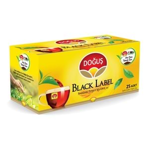 DOĞUŞ BLACK LABEL BARDAK POŞET ÇAY 25 ADET 50G