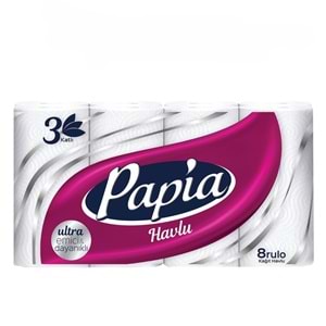 PAPİA İNOVA 8 RULO KAĞIT HAVLU