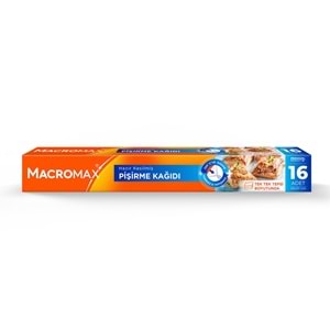 MACROMAX PİŞİRME KAĞIDI HAZIR KESİLMİŞ 16 ADET 42X37CM