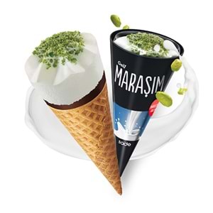 GOLF MARAŞIM SADE SÜTLÜ KORNET DONDURMA 120ML