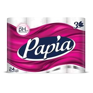 PAPİA TUVALET KAĞIDI 24 RULO 3 KATLI