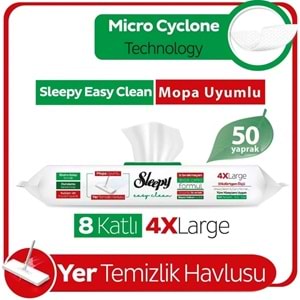 SLEEPY MİCRO CYCLONE YER TEMİZLİK HAVLUSU MOP 50 ADET