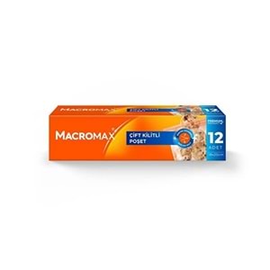 MACROMAX KİLİTLİ POŞET 19X25CM 12 ADET
