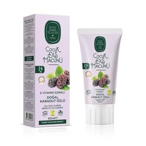 EST ÇOCUK DİŞ MACUNU DOĞAL KARADUT ÖZLÜ 60ML
