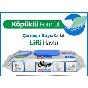 SLEEPY KİREÇ ÇÖZÜCÜ ÇAMAŞIR SULU KATKILI LİFLİ HAVLU 30 ADET