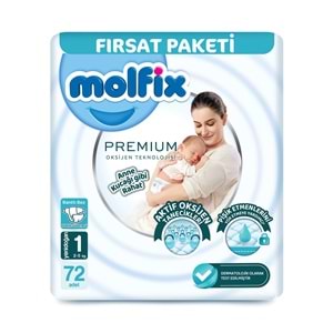 MOLFİX YENİ DOĞAN 1 NUMARA 2-5 KG 72 ADET FIRSAT PAKETİ
