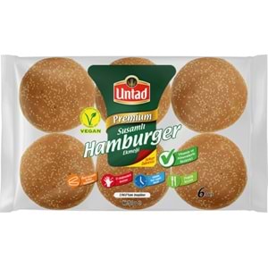 UNTAD PREMİUM SUSAMLI HAMBURGER EKMEĞİ 510G 6 ADET