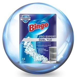 BİNGO PRO EXPERT ÖZEL TUZ BULAŞIK MAKİBNE TUZU 1,5KG