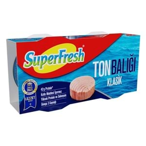 SUPERFRESH TONBALIĞI KLASİK 2 X 140G
