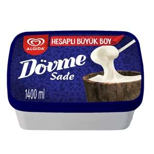 ALGİDA HESAPLI BÜYÜK BOY DÖVME SADE DONDURMA 1400ML