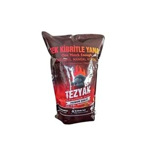 TEZYAK YENİ NESİL MANGAL KÖMÜRÜ 2KG